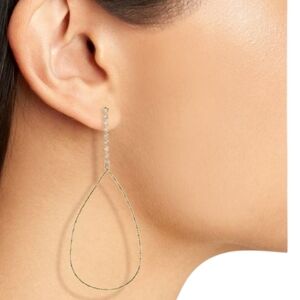 Panacea Hammered Teardrop Earrings NWT